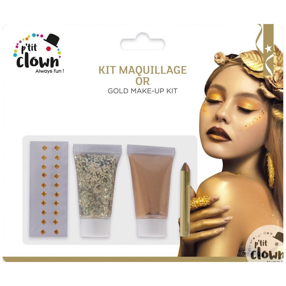 Kit maquillage or
