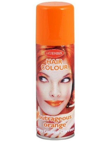Bombe spray laque cheveux orange