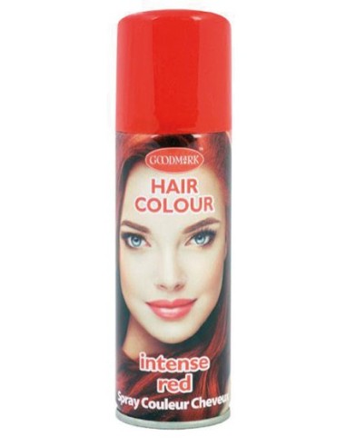 Bombe spray laque cheveux rouge
