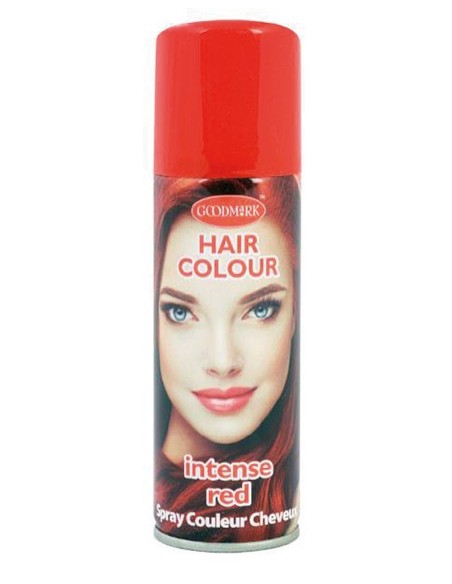 Bombe spray laque cheveux rouge