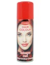 Bombe spray laque cheveux rouge