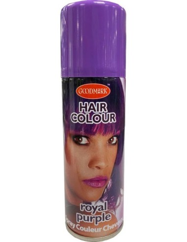 Bombe spray laque cheveux violet