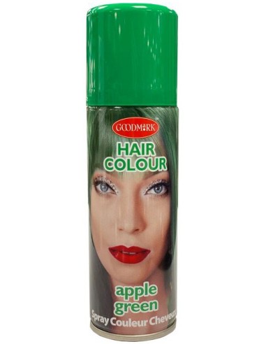 Bombe spray laque cheveux vert