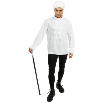 Chemise blanche à jabot pour déguisement