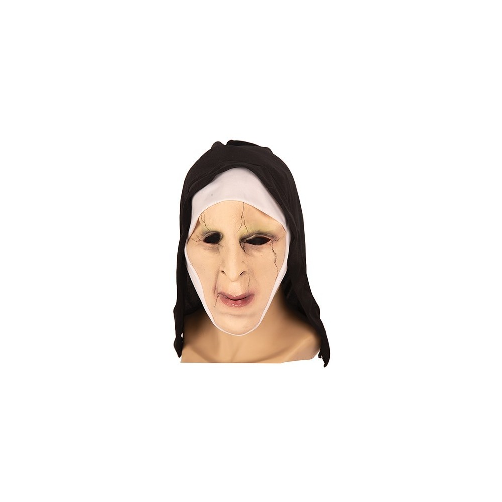 Masque bonne soeur zombie latex