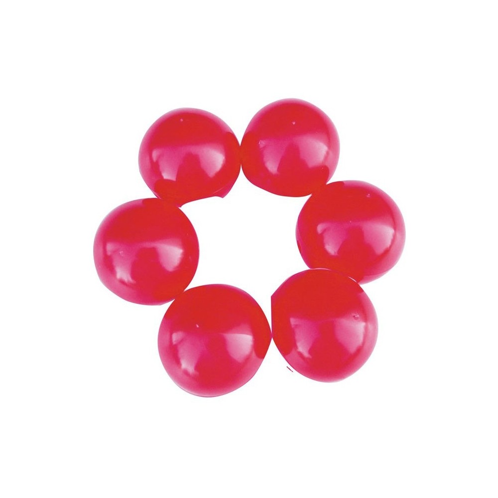 6 nez de clown en plastique