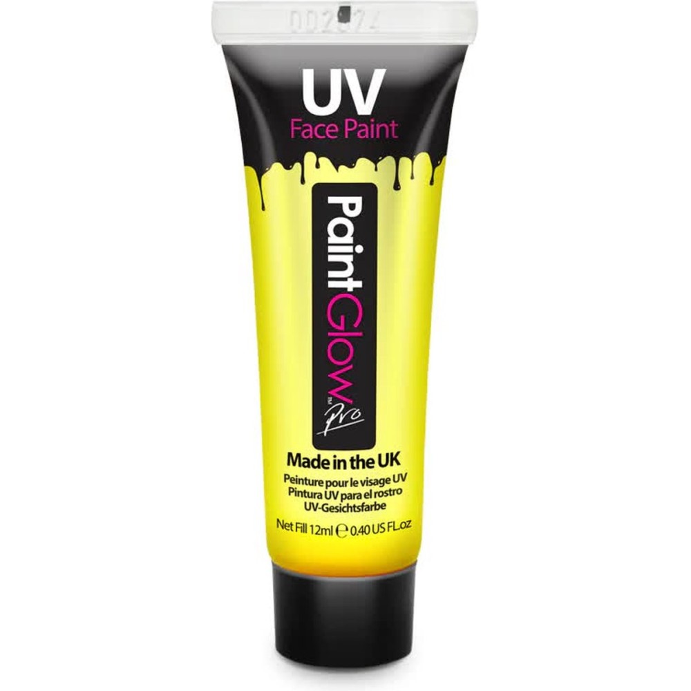 Crème visage fluo jaune néon UV