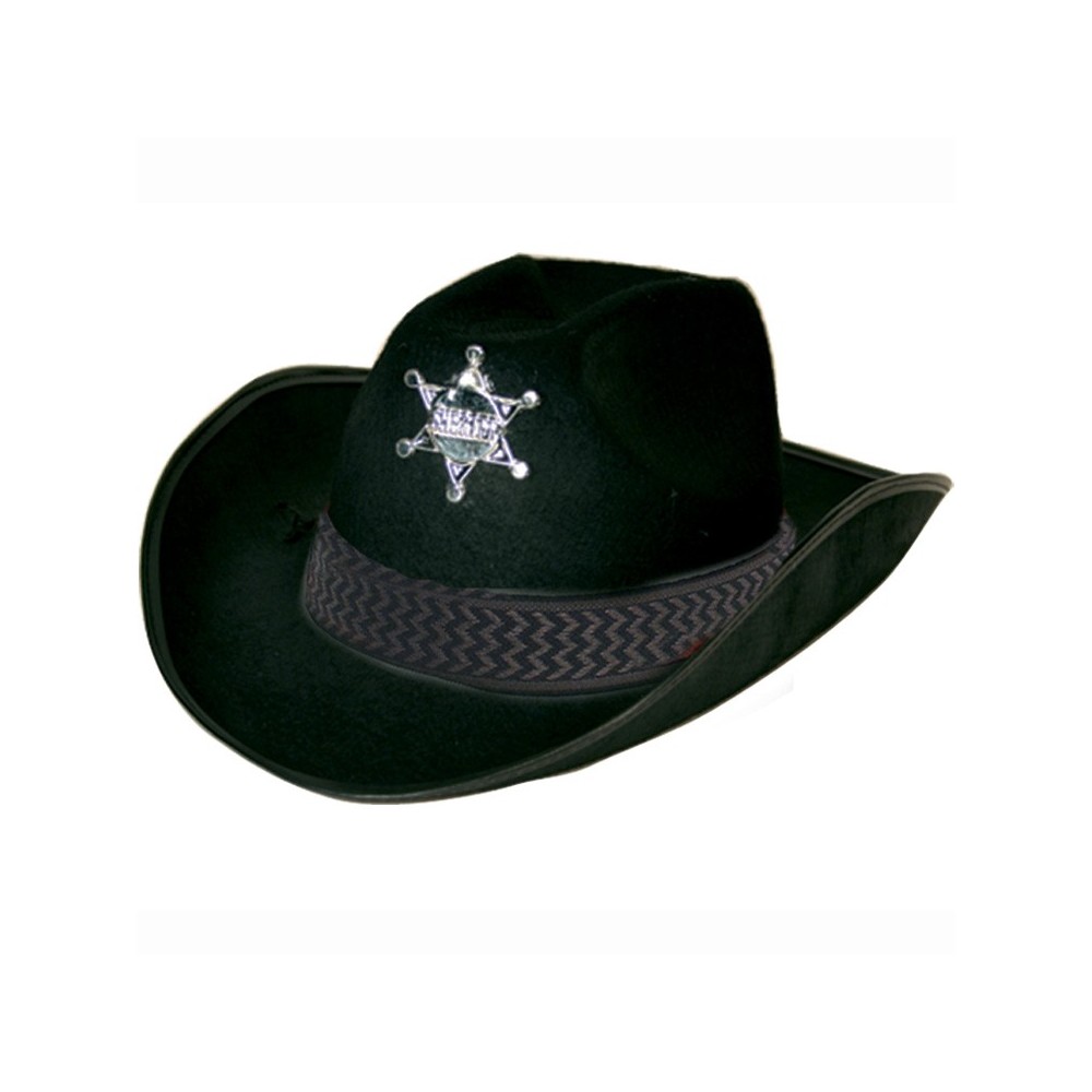 Chapeau de sheriff noir