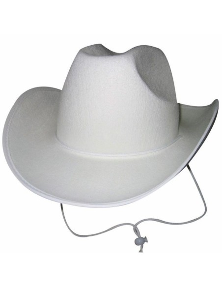 Chapeau cow-boy blanc