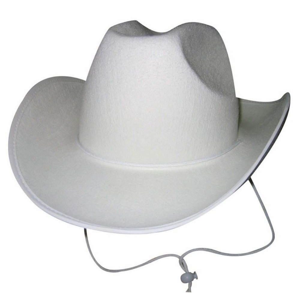 Chapeau cow-boy blanc