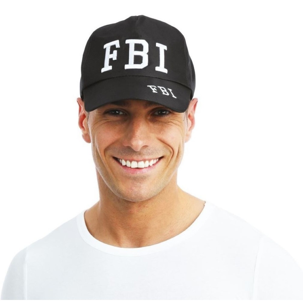 Casquette FBI noire réglable