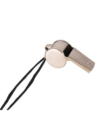 Sifflet en métal et cordon