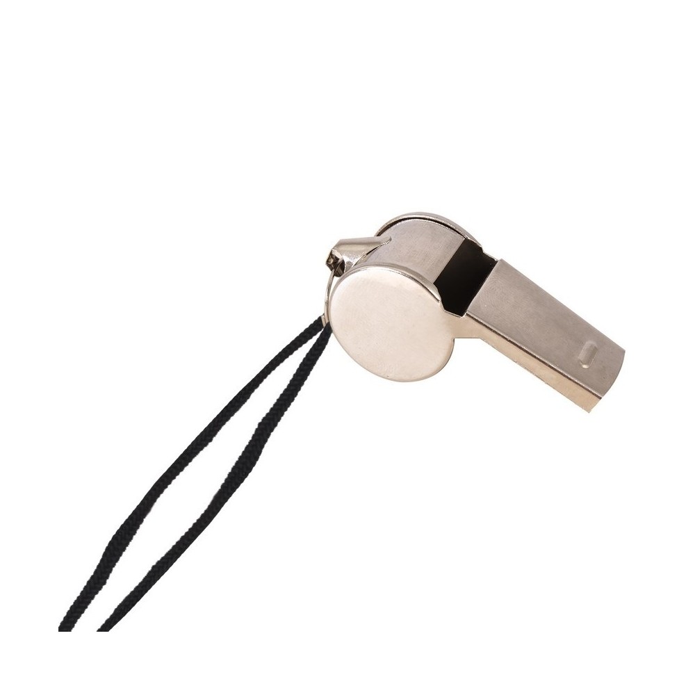 Sifflet en métal et cordon