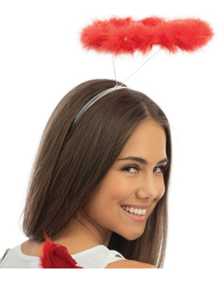 Auréoles à plumes rouges