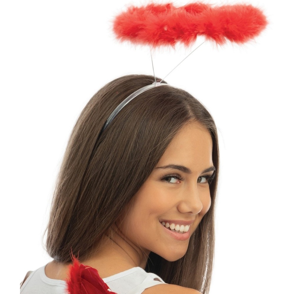 Auréoles à plumes rouges
