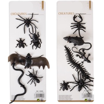 Faux insectes assortis pour décoration de table Halloween