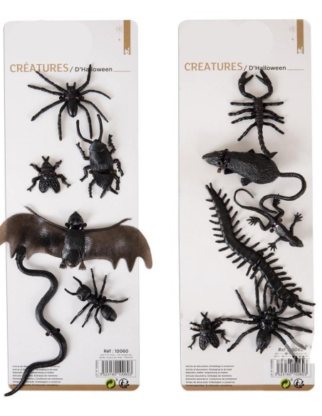 Faux insectes assortis pour décoration de table Halloween