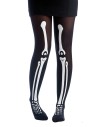 Collant noir avec motifs squelette