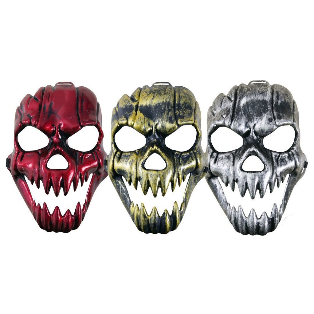 Masque de squelette souriant couleur