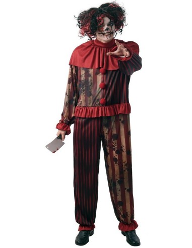 Déguisement de clown diabolique pour homme chez Méga Fête