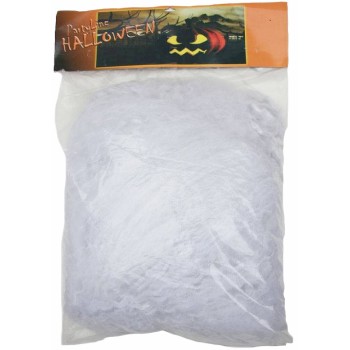 Gros sachet de toile d'araignée blanche