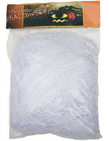 Gros sachet de toile d'araignée blanche
