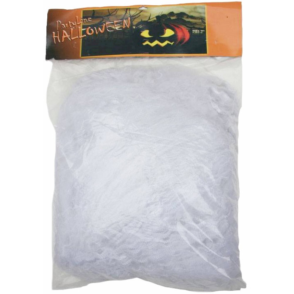Gros sachet de toile d'araignée blanche