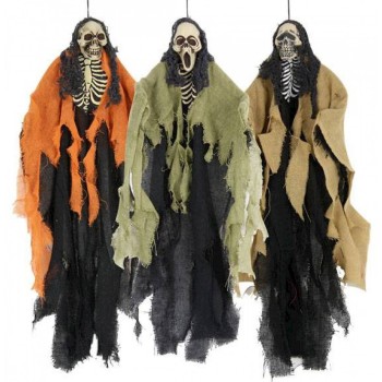 Squelette articulé à suspendre pour décoration Halloween