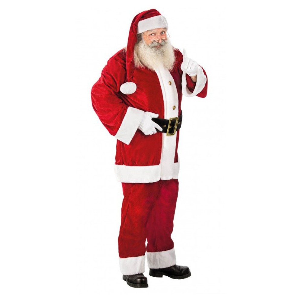 Déguisement Père Noël américain velours