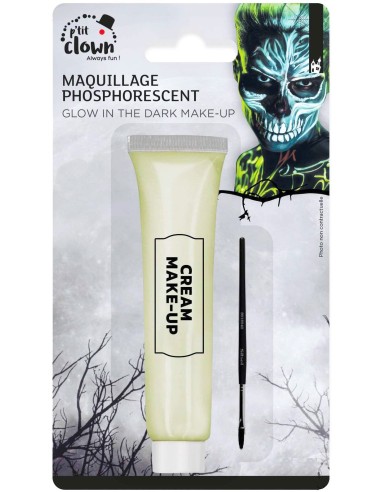 Tube maquillage phosphorescent avec petit pinceau
