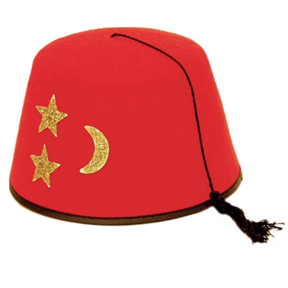 Chapeau fez rouge