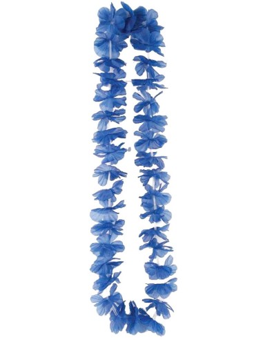 Collier fleur Hawaï différents coloris bleu, blanc, rouge à Lille