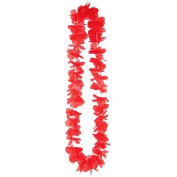 Collier fleur Hawaï différents coloris bleu, blanc, rouge à Lille
