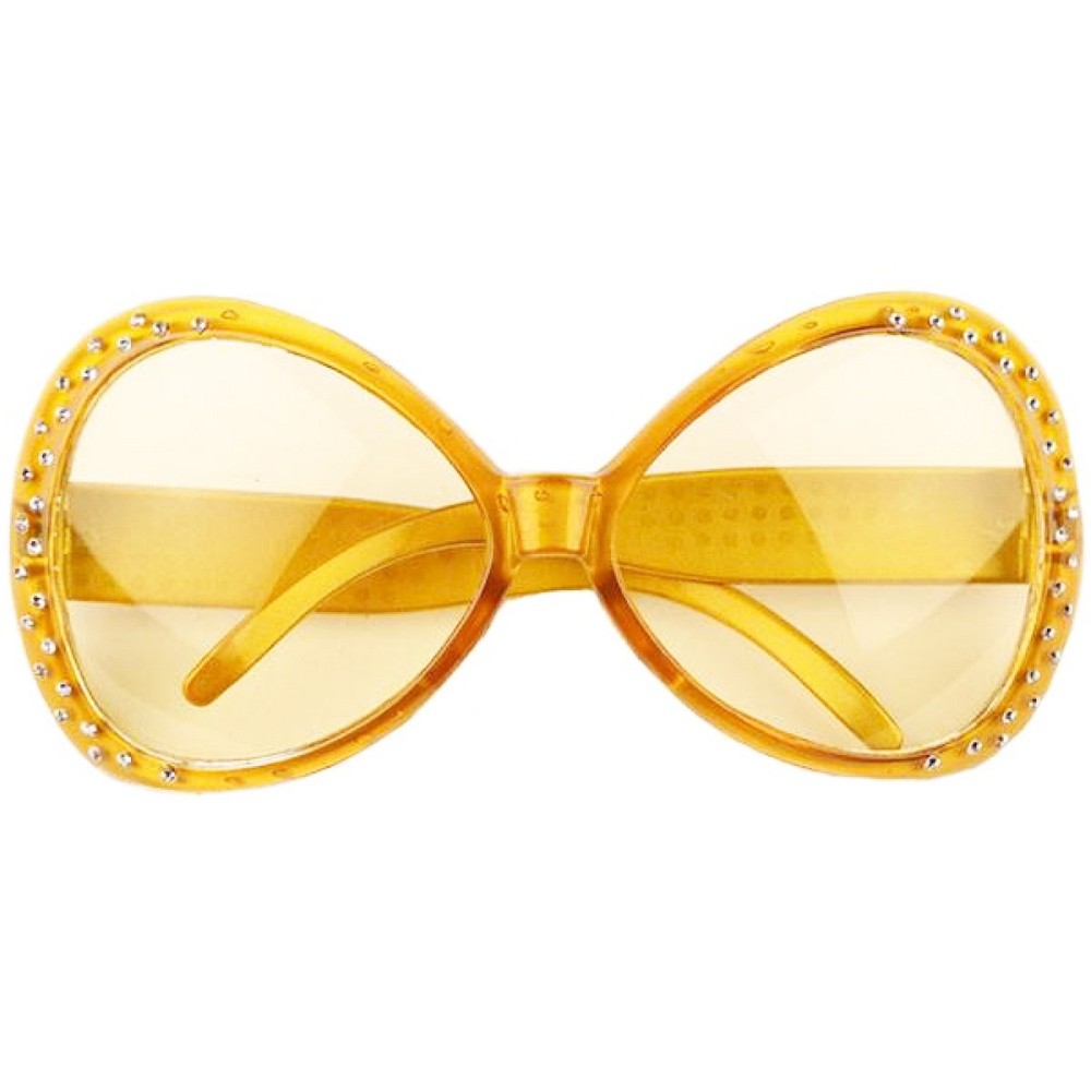Lunettes papillon couleur avec strass