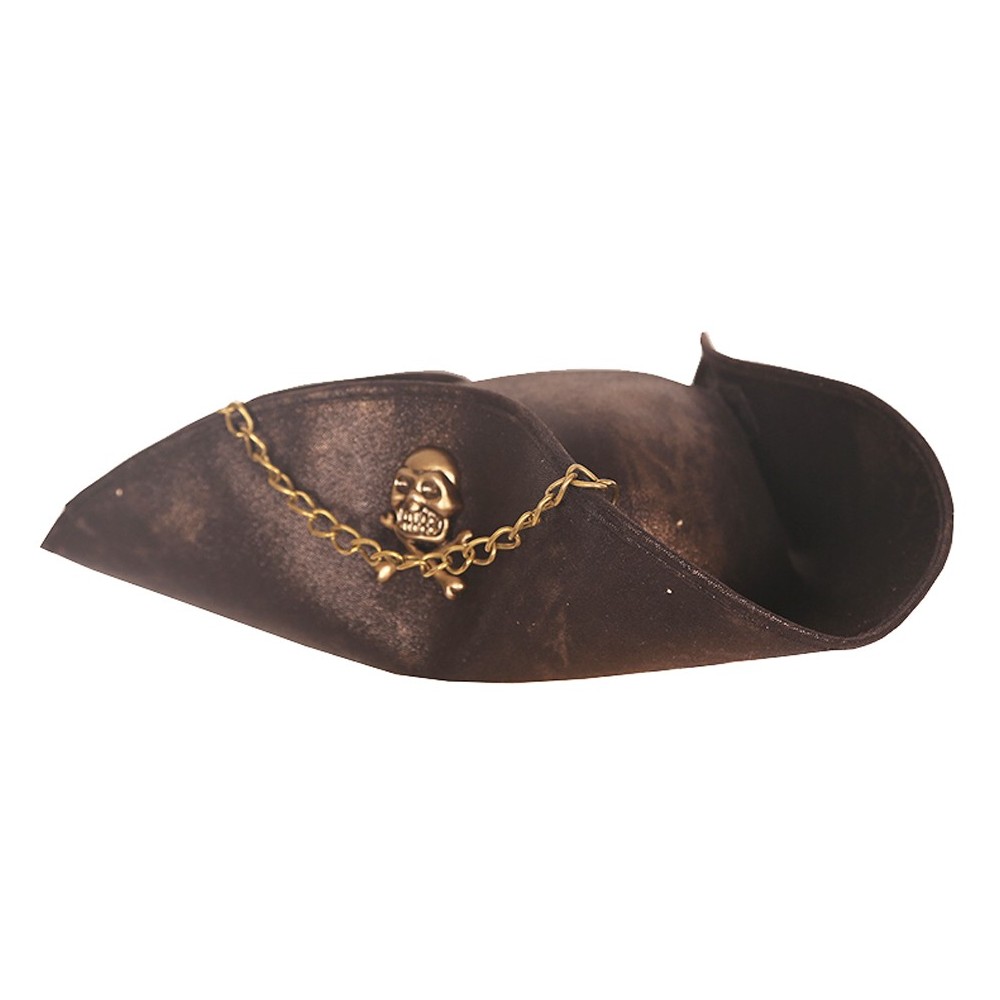 Tricorne pirate avec tête de mort