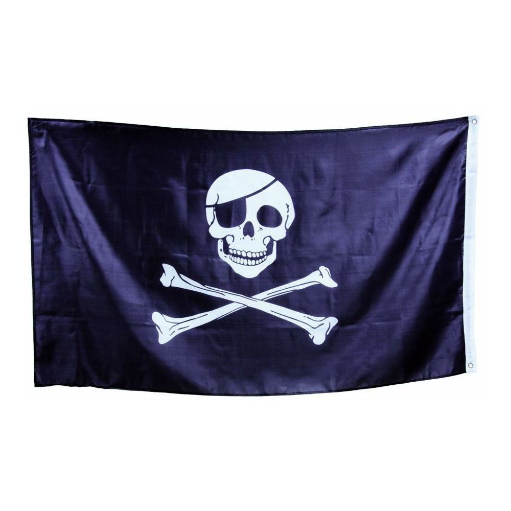 Drapeau pirate avec tête de mort