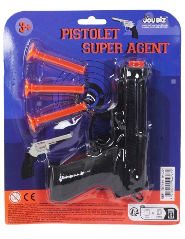 Pistolet avec 3 flèches ventouses
