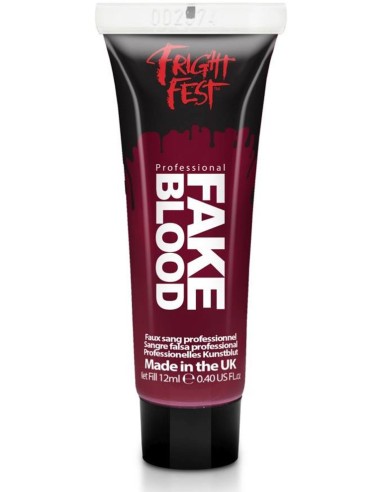 Tube de faux sang rouge pour un maquillage Halloween réussi