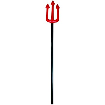 Fourche de diable avec trident rouge
