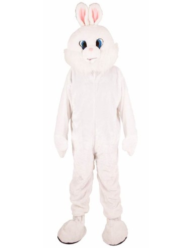 Mascotte de lapin blanc déguisement adulte vente et location