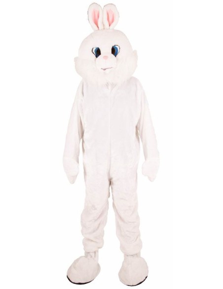Mascotte de lapin blanc déguisement adulte vente et location