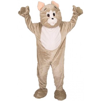 Mascotte de chat gris déguisement adulte vente & location