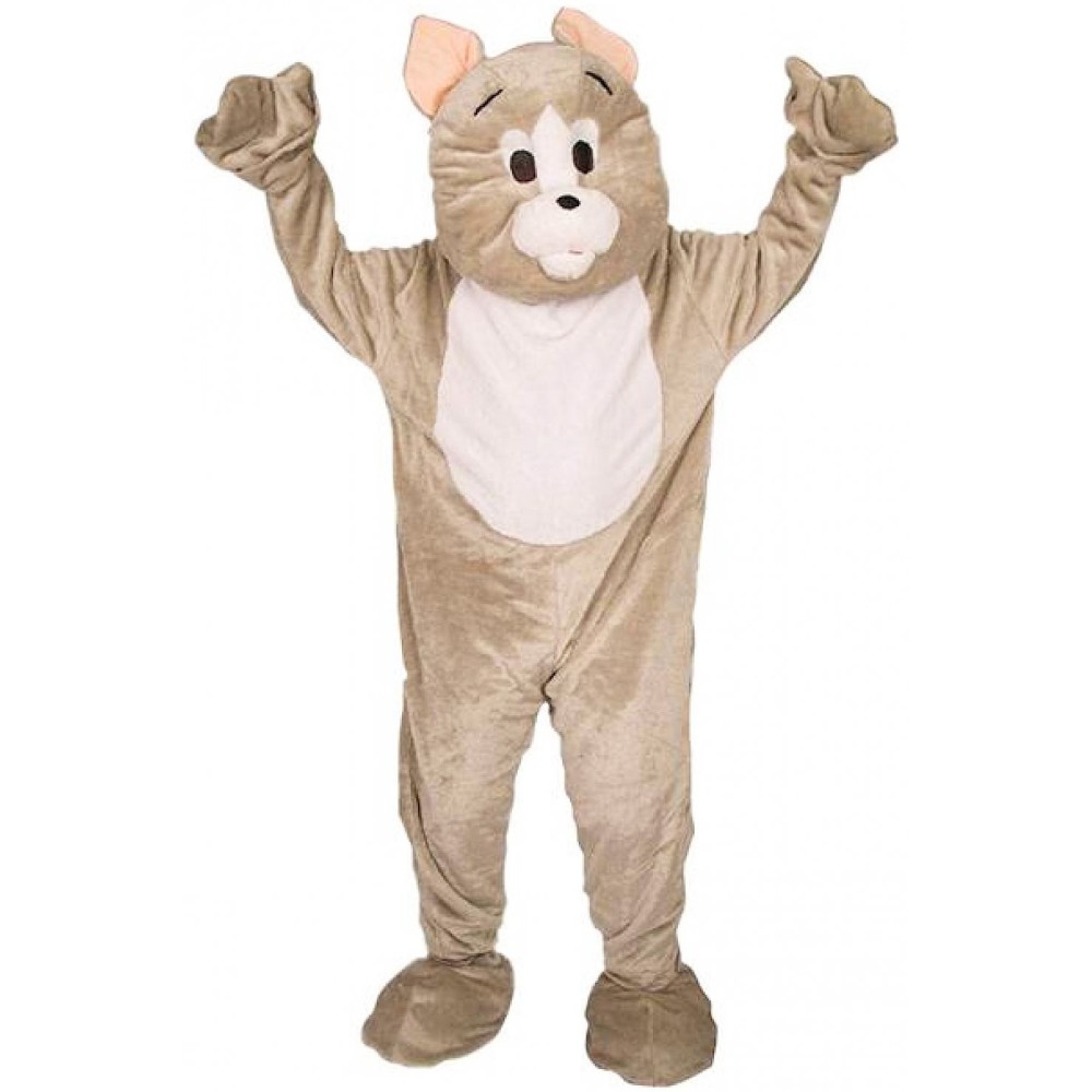 Mascotte de chat gris déguisement adulte vente & location