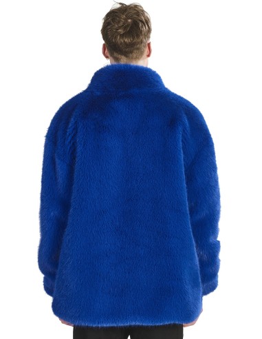 Fourrure carnaval bleue