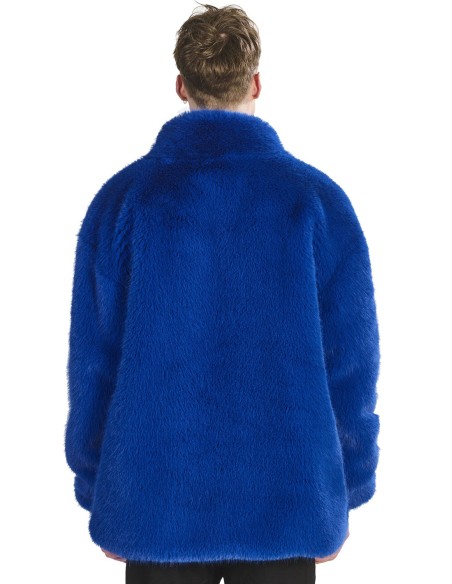 Fourrure carnaval bleue