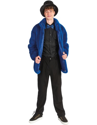 Fourrure carnaval bleue