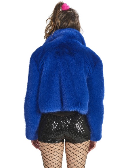 Fourrure carnaval bleue