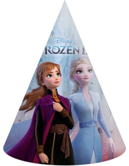 6 chapeaux de fête La Reine des Neiges