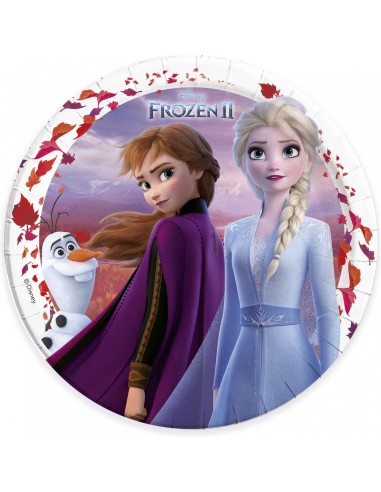 8 assiettes La Reine des Neiges