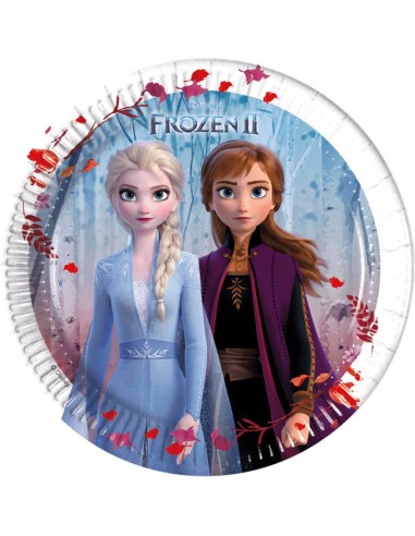8 assiettes La Reine des Neiges